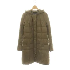 ボナジョルナータ BUONA GIORNATA ダウンコート フード ジップアップ ロング L カーキ /HK ■OS