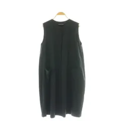 ミズイロインド mizuiro ind ロングベスト ロングジレ ブラック /DF ■OS