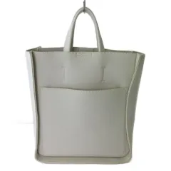 グリーンレーベルリラクシング ユナイテッドアローズ green label relaxing トートバッグ ハンドバッグ フェイクレザー アイボリー