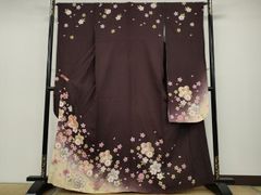 振袖 ラメ刺繍 金彩 桜 コスモス 紋意匠 身丈172cm MO3790 - メルカリ