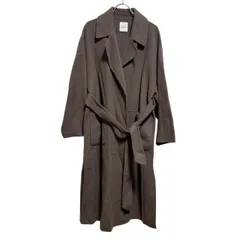  Mila Owen ミラオーウェン　ウール　ロングコート　ブラウン　レディース　サイズ０【ZK65】