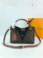 ルイ?ヴィトン Louis Vuitton Vトート BB 2WAY ショルダーバッグ ハンドバッグ モノグラム ブラウン ローズプードル