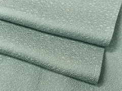 平和屋着物●上質な色無地　舞花地紋　浅縹色　正絹　逸品　CABC9637vp