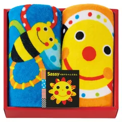 【ギフト】[ベビー用品]sassy フェイスタオル2P