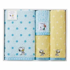 【ギフト】[タオル類]スヌーピー ハグ タオルセット