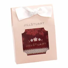 【ギフト】[タオル類]ジルスチュアート ポンポネ タオルハンカチ レッド