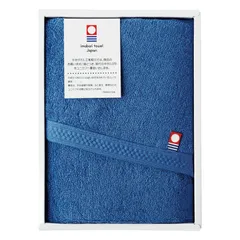 【ギフト】[タオル類]今治 ピュアカラー 甘撚りフェイスタオル ダークブルー