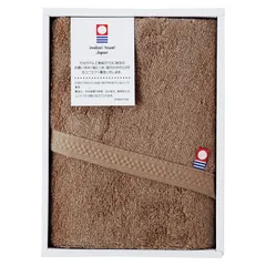 【ギフト】[タオル類]今治 ピュアカラー 甘撚りフェイスタオル ブラウン