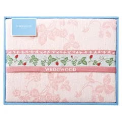 【ギフト】[寝具]ウェッジウッド ワイルドストロベリー タオルケット ピンク