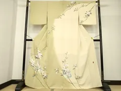 平和屋着物●京友禅工芸作家　小宮山彌一　訪問着　枝花文　暈し染め　正絹　逸品　AABF8223ck