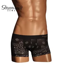 新品 未使用 Gravevault グレイブボールト 下着 MASK メンズ ローライズ ボクサーパンツ 518837【メール便】 ブラック