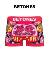 新品 未使用 BETONES ビトーンズ 下着 LUCKY DARUMA メンズ ボクサーパンツ 518905【メール便】 ピンクのサムネイル
