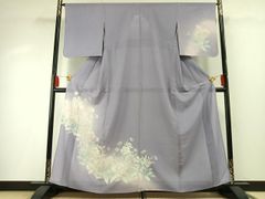 D890 訪問着 蔦の葉 シルエット 上田耕三 正絹 着物 袷 極美品 - メルカリ