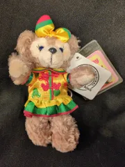 香港ディズニーランド ぬいぐるみキーチェーン シェリーメイ(チャイナ服/黄色/赤/緑)