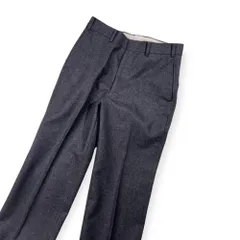 BLUE TRADITIONAL CLUB ブルートラディショナルクラブ ウール 裾ダブル スラックス パンツ W73/ダークグレー系 メンズ