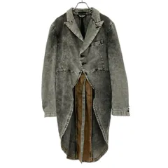 BLACK COMME des GARCONS ブラック コムデギャルソン 20SS デニムテールジャケット コート 1E-J022 グレー XLのサムネイル