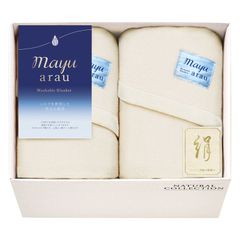 mayuarau 洗えるシルク混敷毛布カバー ベージュ 二枚セット - メルカリ