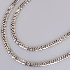 Pt850 プラチナ 男女兼用 造幣局 6面ダブル喜平ネックレス 10.31ｇ 50㎝ E278