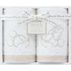 【ギフト】[タオル類]ディズニー プレミアム ゲストタオル2枚セット ホワイト