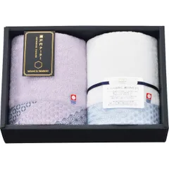 【ギフト】[タオル類]瀬戸内テーラー あかつき フェイスタオル2枚セット パープル