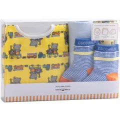 【ギフト】[ベビー用品]ソックスギフトボックスこぐまちゃん イエロー