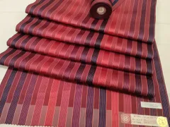 平和屋着物▼西陣　羽織・雨コート　反物　羽尺　間道　撥水　逸品　未使用　DABB5772zy