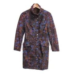 アドルフォドミンゲス スタンドカラーコート ジャケット アウター 裏ボア レディース 38サイズ 茶×紫 ADOLFO DOMINGUEZ 【中古】のサムネイル