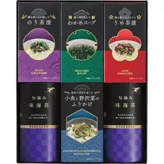 【ギフト】[食品/和風惣菜]味海苔&茶漬&ふりかけ&スープ詰合せ G-B