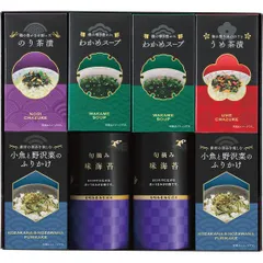 【ギフト】[食品/和風惣菜]味海苔&茶漬&ふりかけ&スープ詰合せ G-C