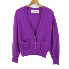 シンゾーン カーディガン トップス 長袖 Vネック ニット レディース Fサイズ パープル Shinzone 【中古】