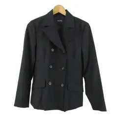 イーストボーイ テーラードジャケット アウター ダブルブレスト チェック柄 レディース 11サイズ グレー EASTBOY 【中古】