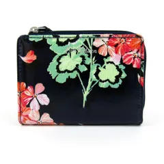 キャスキッドソン 二つ折り財布 花柄 ウォレット ブランド レディース ネイビー Cath Kidston 【中古】のサムネイル