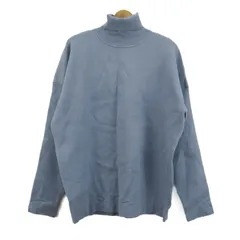 ザラ セーター トップス 長袖 タートルネック 未使用品 メンズ Lサイズ ブルー ZARA