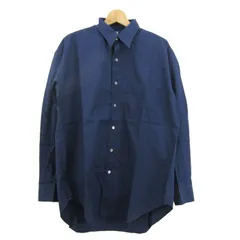 ビームス 長袖シャツ トップス ワイシャツ コットン メンズ Lサイズ ネイビー BEAMS 【中古】のサムネイル
