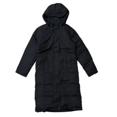 Eddie Bauer ロングダウンコート ブラック XS レディース 防寒【ZK81】