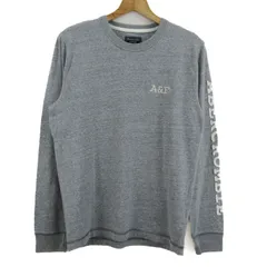 アバクロンビー&フィッチ 長袖Ｔシャツ トップス ロゴ ロンT メンズ Sサイズ グレー Abercrombie & Fitch 【中古】