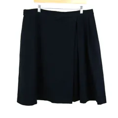アンタイトル スカート ボトムス ストレッチ 日本製 大きいサイズ レディース 48サイズ ブラック UNTITLED 【中古】