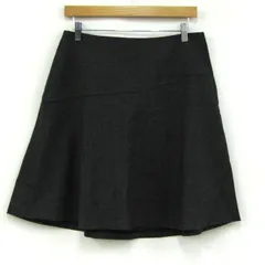 インディヴィ スカート ボトムス フレア 大きいサイズ レディース 42サイズ グレー INDIVI 【中古】