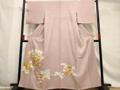 平和屋着物■豪華色留袖　駒刺繍　御所車菊文　金彩　金銀糸　正絹　逸品　AABF6715brのサムネイル