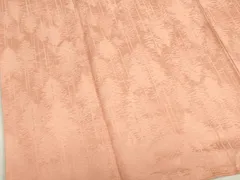 平和屋着物■上質な色無地　樹林地紋　一斤染色　正絹　逸品　DABB7442op