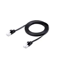 エレコム LANケーブル CAT6A 2m ツメが折れない 爪折れ防止コネクタ スーパーフラット ブラック ECLD-GFATBK20