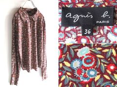agnes b. フラワープリント シアーコットンシャツ 38 花柄 - メルカリ