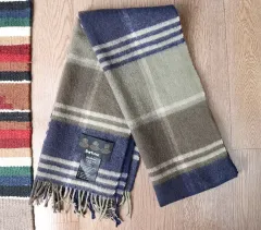 BARBOUR バブアー ウール カシミア チェック ロング マフラー