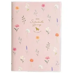 クツワ 手帳 カラーインデックス手帳 2026年 B6 マンスリー 日曜始まり フラワーピンク 130SHA 2025年12月始まり