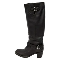 Max Mara(マックスマーラ) ロングブーツ 36 レディース - ダークブラウン レザー