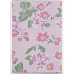 283 ラフィーネ3 手帳 高橋書店 2026年版 花柄 マンスリー A6判