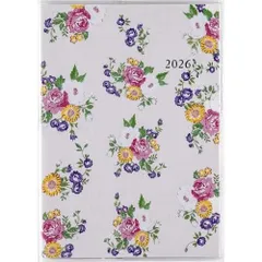 282 ラフィーネ2 手帳 高橋書店 2026年版 花柄 マンスリー A6判