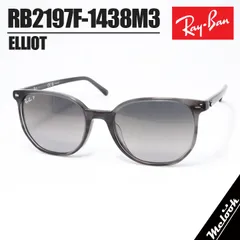 [Ray-Ban] RB2197F-1438M3 レイバン 偏光サングラス 日本国内正規品 ELLIOT エリオット Elliot RB2197-F-1438/M3-54 ストライプドグレー / 偏光グレーグラデ