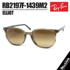[Ray-Ban] RB2197F-1439M2 レイバン 偏光サングラス 日本国内正規品 ELLIOT エリオット Elliot RB2197-F-1439/M2-54 クリアブラウン / 偏光ブラウングラデ