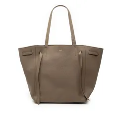 セリーヌ カバファントム スモール トートバッグ ショルダーバッグ 189023TNI.18TP グレー レザー レディース CELINE【1-0249776】